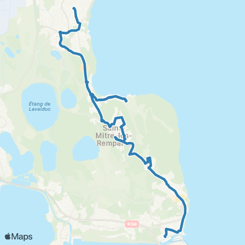 Ulysse Istres - St Mitre - Martigues map