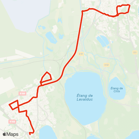 Ulysse Scolaires Circuit Carabins - Istres map