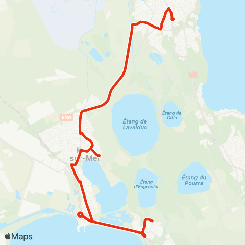 Ulysse Scolaires Circuit Plan d'Arens - Istres map