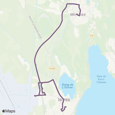 Ulysse Miramas Gare SNCF - Istres Gare Routière map