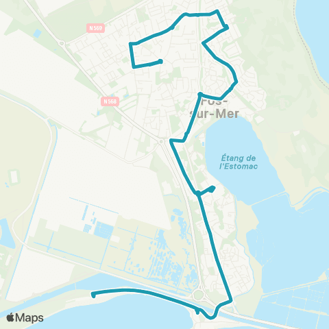 Ulysse Grande Plage - Aquaron map