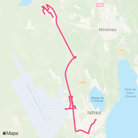 Ulysse Entressen Chateau d'eau - Istres Gare map