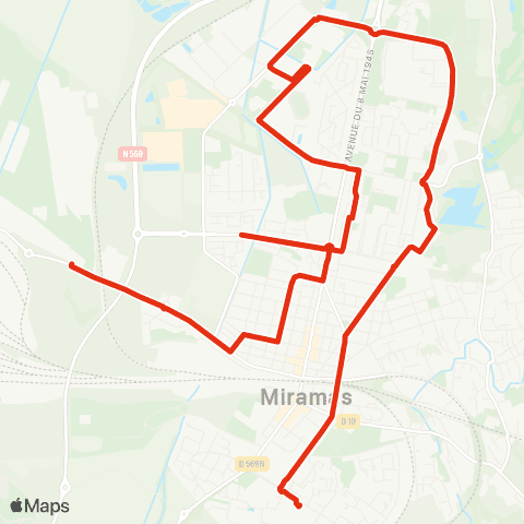Ulysse Scolaires Miramas - Alpilles - Miramaris - Camus map