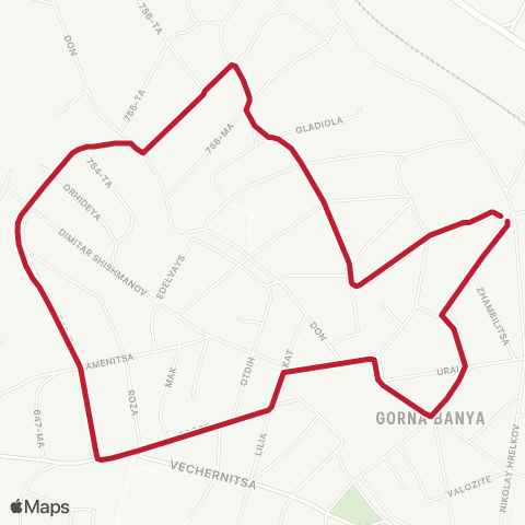 Център за градска мобилност МЕТРОСТАНЦИЯ ГОРНА БАНЯ - МЕТРОСТАНЦИЯ ГОРНА БАНЯ - МЕТРОСТАНЦИЯ ГОРНА БАНЯ map