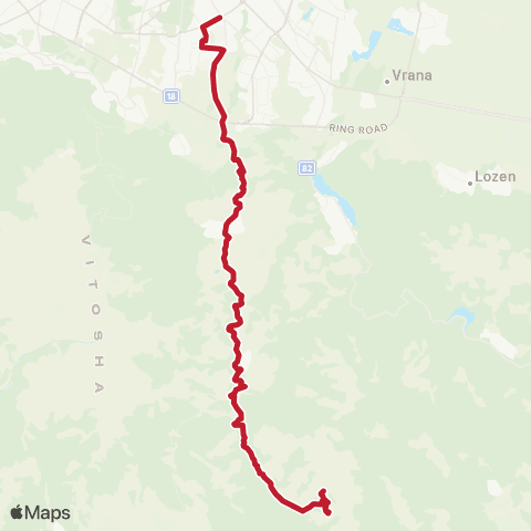 Център за градска мобилност НСБАЛ ПО ОНКОЛОГИЯ - СЕЛО ПЛАНА - НСБАЛ ПО ОНКОЛОГИЯ map