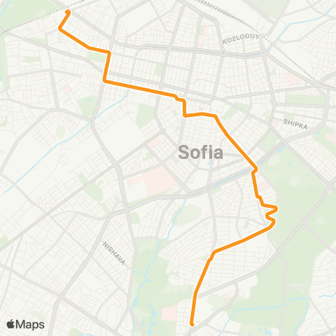 Център за градска мобилност МЕТРОСТАНЦИЯ К. ВЕЛИЧКОВ - МЕТРОСТАНЦИЯ ВИТОША - МЕТРОСТАНЦИЯ К. ВЕЛИЧКОВ map