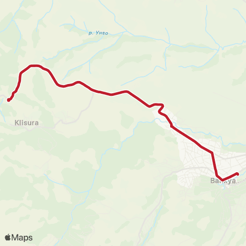 Център за градска мобилност АВТОСТАНЦИЯ БАНКЯ - МАНАСТИР СВ. ПЕТКА ПАРАСКЕВА - АВТОСТАНЦИЯ БАНКЯ map