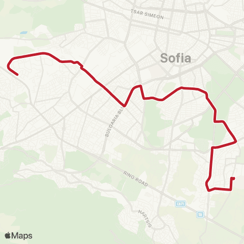 Център за градска мобилност СТУДЕНТСКИ ГРАД - Ж.К. ОВЧА КУПЕЛ-2 - СТУДЕНТСКИ ГРАД map