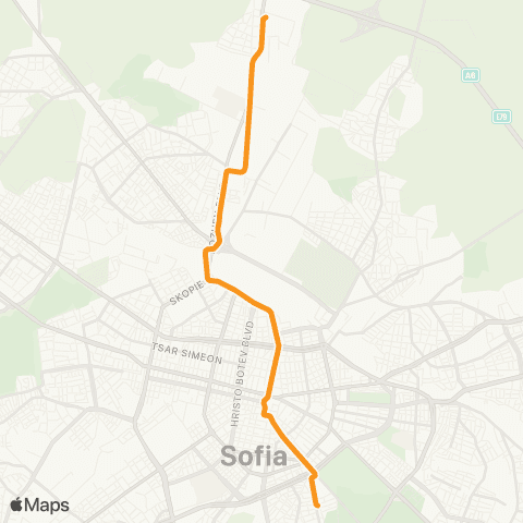 Център за градска мобилност Пл. Журналист - пл. Гарибалди - пл. Журналист map