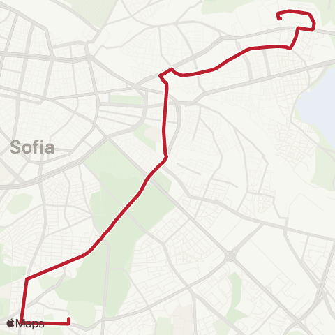 Център за градска мобилност Ж.К. ЛЕВСКИ Г - ЗООПАРКА - Ж.К. ЛЕВСКИ Г map