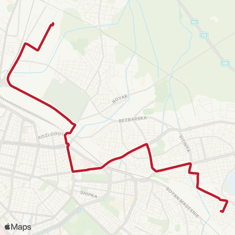 Център за градска мобилност УЛ. 514 - ВРЕМЕННА - УЛ. 514 map