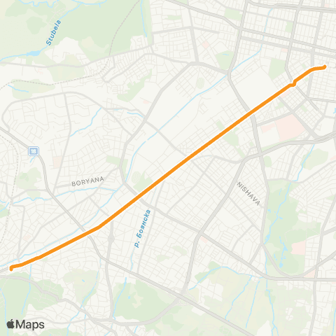 Център за градска мобилност СЪДЕБНА ПАЛАТА - Ж.К. БЪКСТОН - СЪДЕБНА ПАЛАТА map