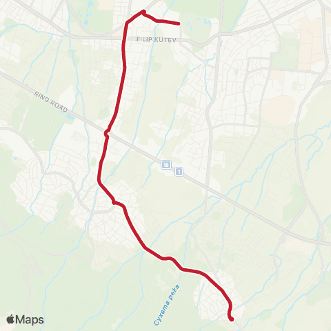 Център за градска мобилност КВ. СИМЕОНОВО - Метростанция Витоша - КВ. СИМЕОНОВО map