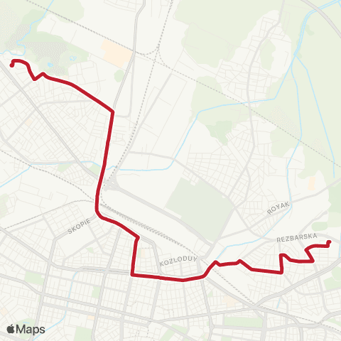 Център за градска мобилност ПЛ. СТОЧНА ГАРА - Ж.К. ВРЪБНИЦА-2 - ПЛ. СТОЧНА ГАРА map