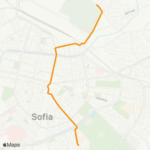 Център за градска мобилност Кв. Орландовци - Ж.К. Бъкстон - Кв. Орландовци map
