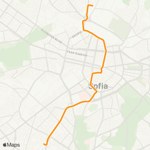 Център за градска мобилност Кв. Манастирски ливади-запад - Кв. Орландовци - Кв. Манастирски ливади-запад map