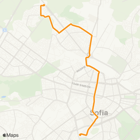 Център за градска мобилност ТРИЪГЪЛНИКА - Ж.К. ВРЪБНИЦА 1 - ТРИЪГЪЛНИКА map