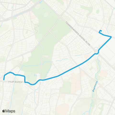 Център за градска мобилност АВТОСТАНЦИЯ ГЕО МИЛЕВ - Метростанция Витоша - АВТОСТАНЦИЯ ГЕО МИЛЕВ map