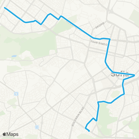 Център за градска мобилност Кино Одеон - Ж.К. ЛЮЛИН-3 - Кино Одеон map