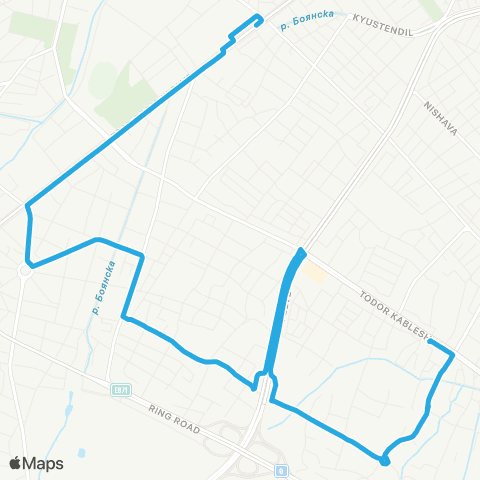 Център за градска мобилност Ж.К. Дружба 2 - ж.К. Хаджи Димитър - ж.К. Дружба 2 map