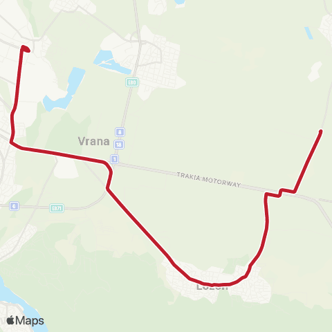 Център за градска мобилност Жп Гара Верила - Гара Искър - Жп Гара Верила map