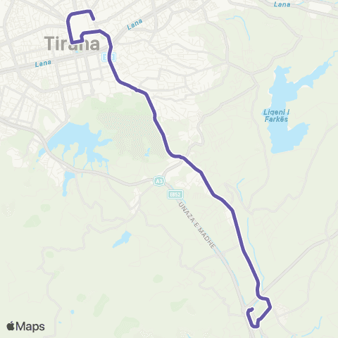 Urbani Terminali Juglindor - Qendër map