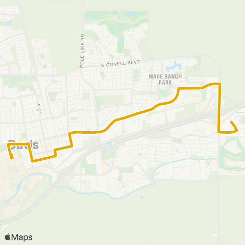 Unitrans Amtrak / 5th / Alhambra map