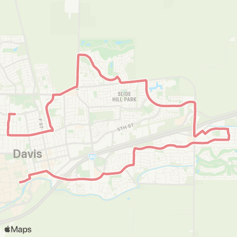Unitrans Davis Senior High School map