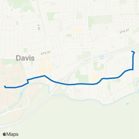 Unitrans Cowell / Lillard / Drummond map