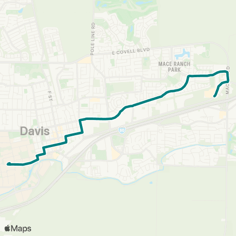 Unitrans Amtrak / Cantrill / 5th map