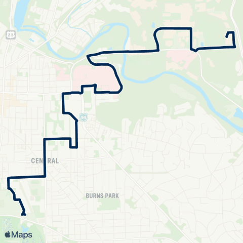 U-M Transit Commuter South map