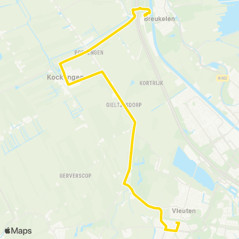 U-OV Vleuten - Breukelen map