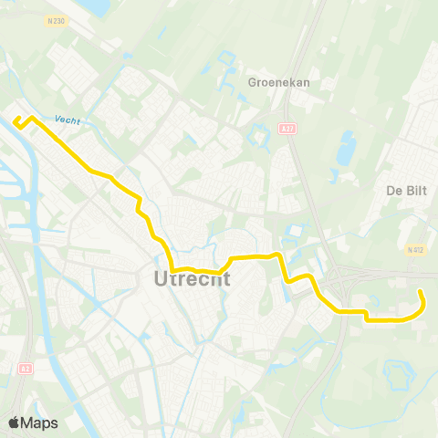 U-OV Zuilen - Science Park map