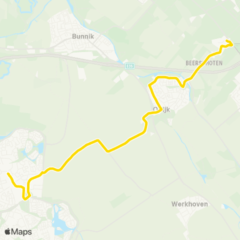 U-OV Houten - Driebergen map
