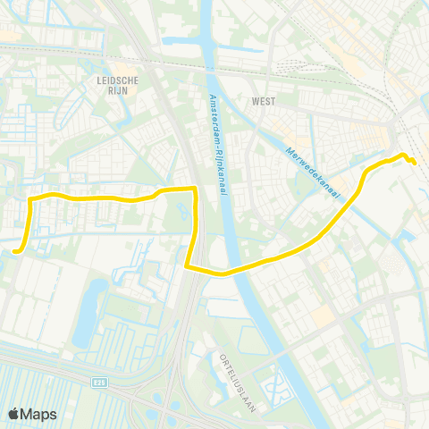U-OV De Meern - Utrecht CS map