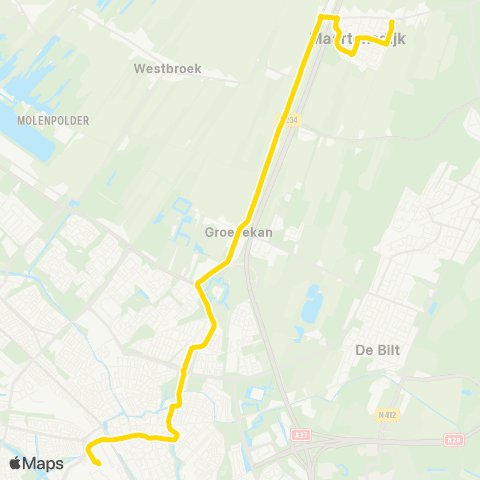 U-OV Utrecht - Maartensdijk map