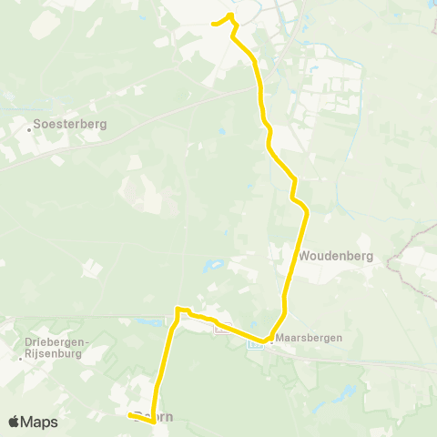 U-OV U-bus Amersfoort - Doorn map