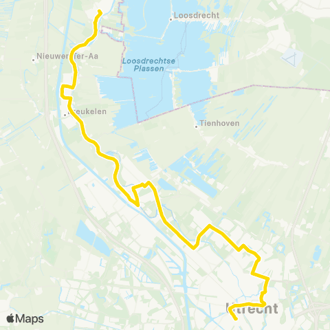 U-OV Nachtlijn Utrecht - Loenen a / d Vecht map