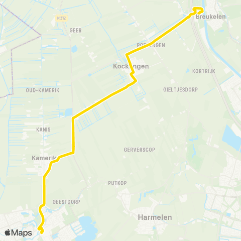 U-OV Breukelen - Woerden map