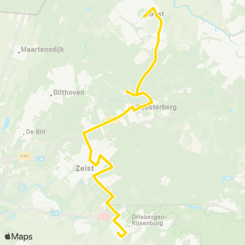 U-OV Soest - Driebergen map