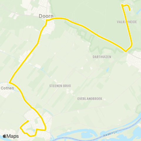 U-OV Wijk bij Duurstede - Maarsbergen map