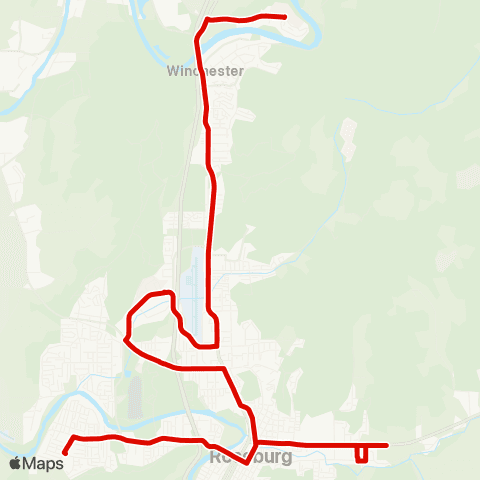 UPTD Roseburg Redline map