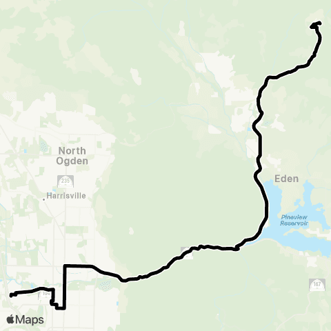 UTA Ogden / Powder Mtn map