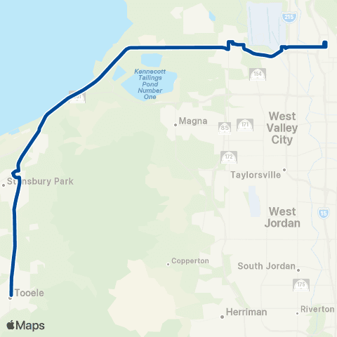 UTA Tooele SLC Flex map