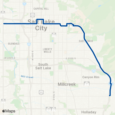 UTA 400 South map