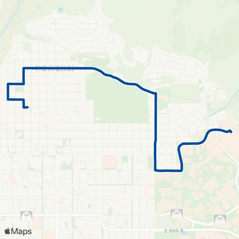 UTA 11th Avenue Flex map