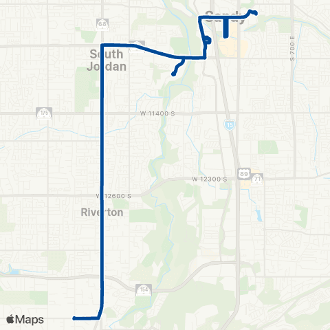 UTA South Redwood Rd map