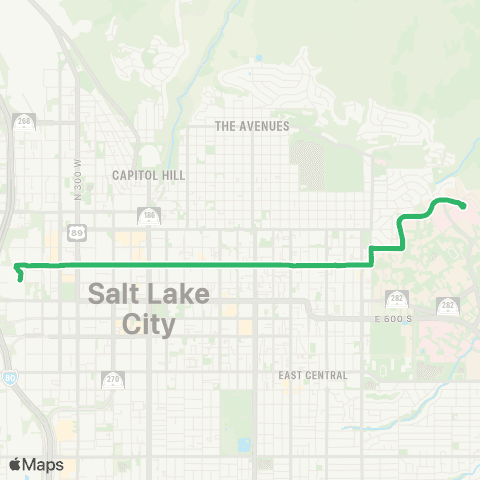 UTA 200 South map