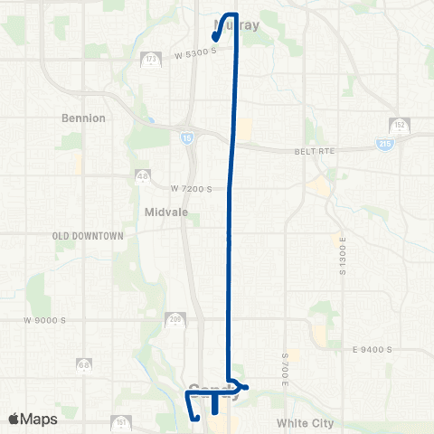 UTA State Street South map