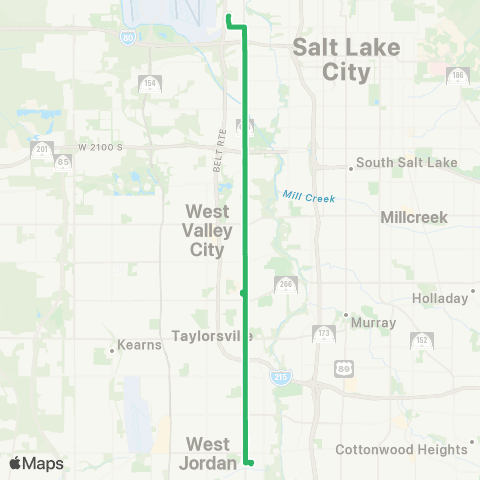 UTA Redwood Road map